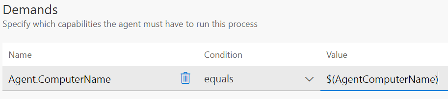 agent MachineName variable VSTS build